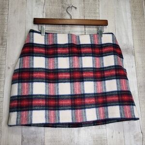 Abercrombie & Fitch Plaid Mini Skirt Scarlett Winter Collection Women’s Large.